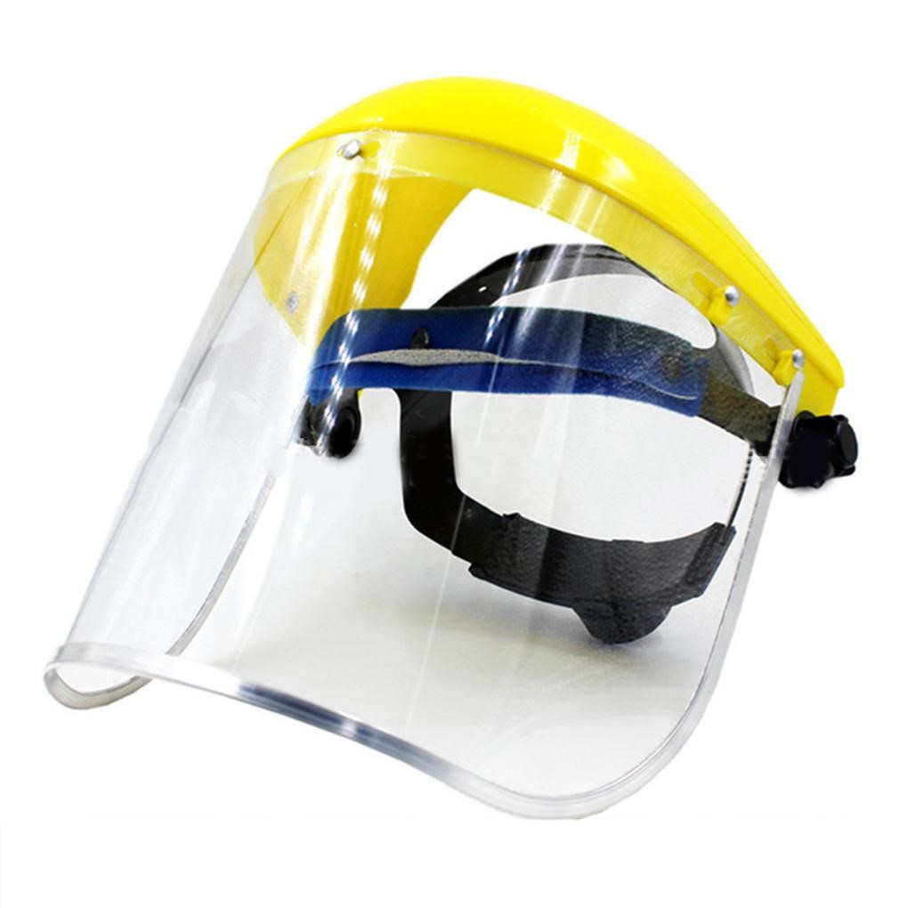 Safety helmets when using chemicals