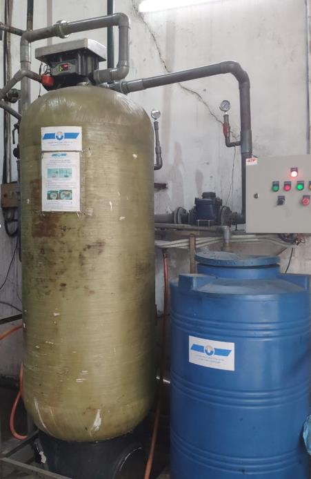 Feed water softener system