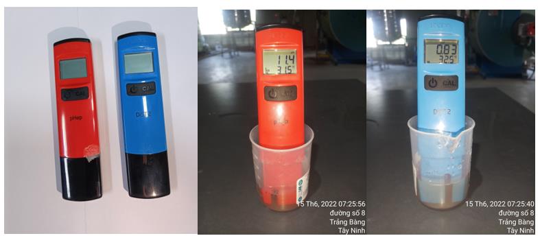 Water hardness and pH tester