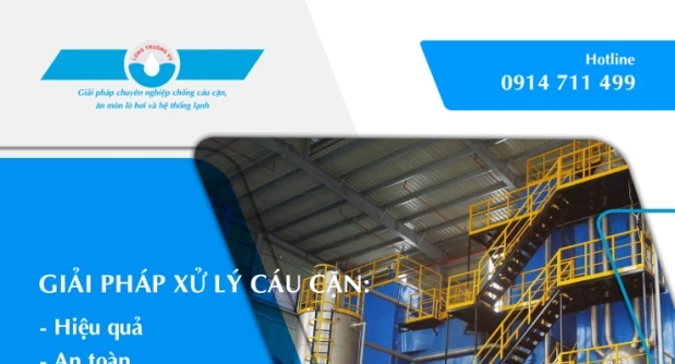 GIẢI PHÁP XỬ LÝ CÁU CẶN LÒ HƠI HIỆU QUẢ TRONG SẢN XUẤT CÔNG NGHIỆP