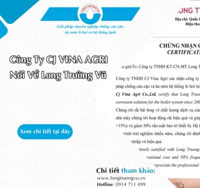 ĐÁNH GIÁ CỦA CÔNG TY CJ VINA AGRI  VỀ DỊCH VỤ CỦA LONG TRƯỜNG VŨI 