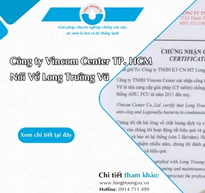 ĐÁNH GIÁ CỦA CÔNG TY TNHH VINCOM CENTER TP. HCM