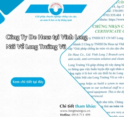ĐÁNH GIÁ CỦA CTY DE HEUS TẠI VĨNH LONG VỀ LONG TRƯỜNG VŨ